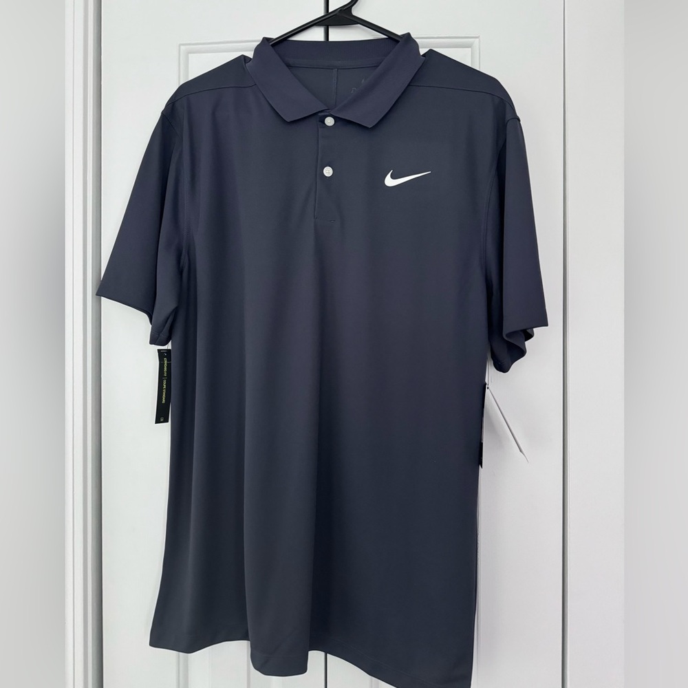 NWT Men’s Nike Golf Polo Blue/Grey size M